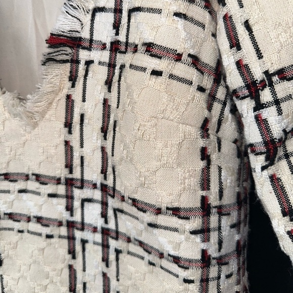 House of Harlow 1960 x REVOLVE Parker Tweed Fringe Mini Dress in Ivory Multi S - Picture 7 of 11